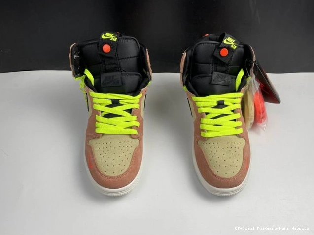 Official Maikesneakers Peach 1 Switch High Air Jordan CW6576-800 0809